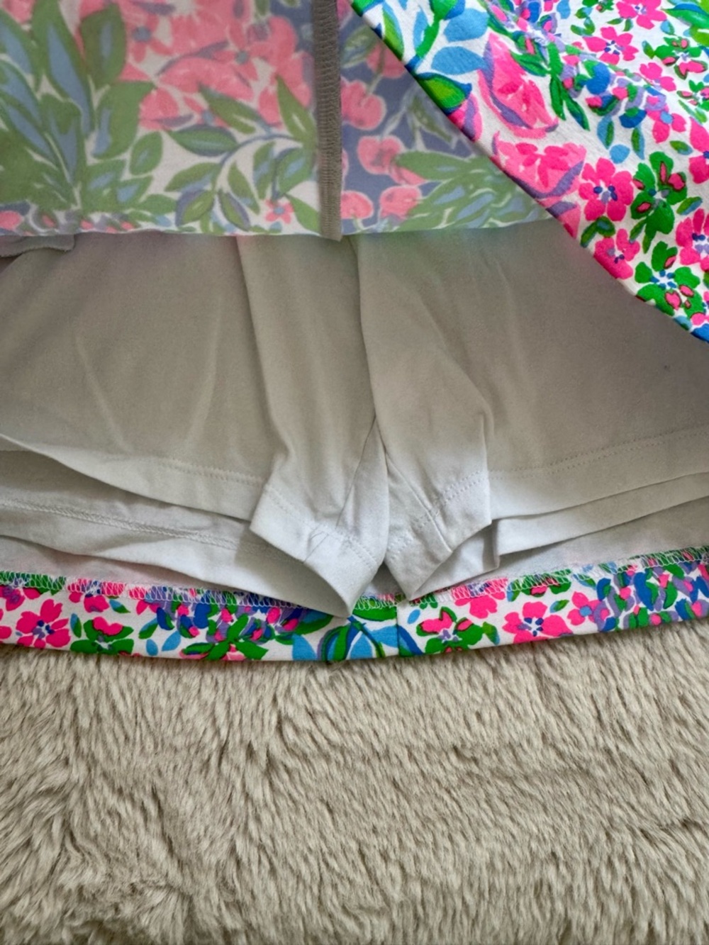 Lily Pulitzer Bright Floral Mini Skirt in Pink, Green & Blue - Picture 2 of 8